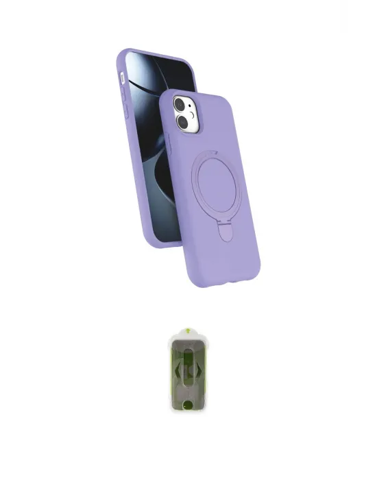 ieg™ iPhone 11 Kılıf İz Işık Koleksiyonu - Siyah Joko Magic 5D Hayalet Cam