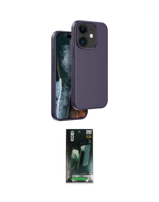 ieg™ iPhone 11 Kılıf Kıvılcım Çizgi Serisi - Şeffaf 360 Full Body Arka Koruyucu