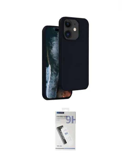 ieg™ iPhone 11 Kılıf Kıvılcım Çizgi Serisi - Şeffaf Uv Polymer Nano Ekran Koruyucu