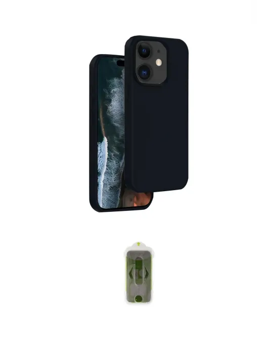 ieg™ iPhone 11 Kılıf Kıvılcım Çizgi Serisi - Siyah Joko Magic 5D Hayalet Cam