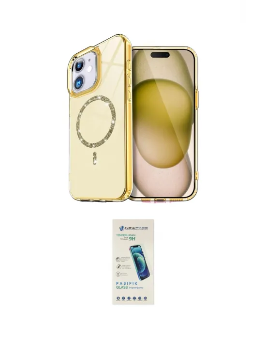 ieg™ iPhone 11 Kılıf Kıvılcım Form Prime - Şeffaf Pasifik Cam Ekran Koruyucu