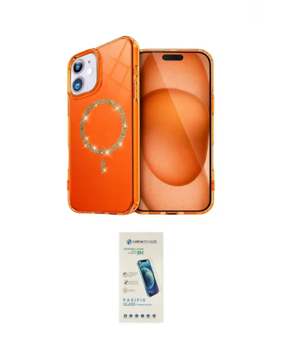 ieg™ iPhone 11 Kılıf Kıvılcım Form Prime - Şeffaf Pasifik Cam Ekran Koruyucu