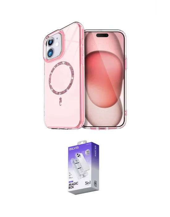 ieg™ iPhone 11 Kılıf Kıvılcım Form Prime - Siyah Bilvis 5in1 3D Magic Cam Ekran Koruyucu