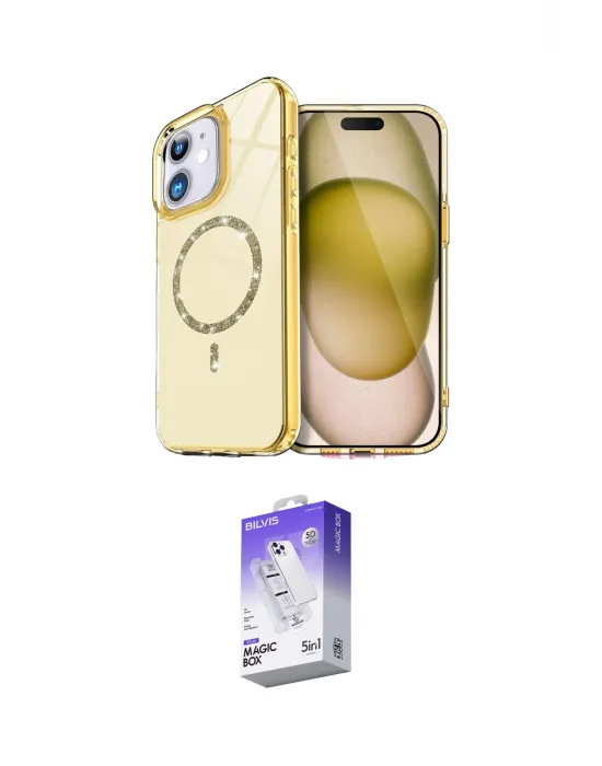 ieg™ iPhone 11 Kılıf Kıvılcım Form Prime - Siyah Bilvis 5in1 3D Magic Cam Ekran Koruyucu