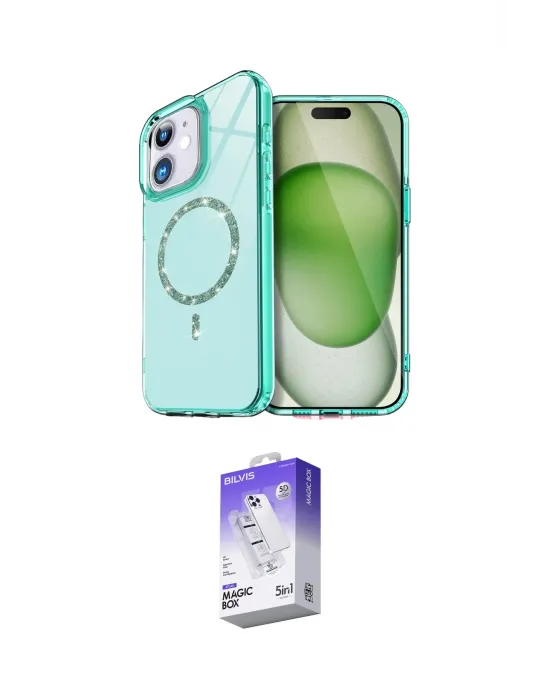 ieg™ iPhone 11 Kılıf Kıvılcım Form Prime - Siyah Bilvis 5in1 3D Magic Cam Ekran Koruyucu