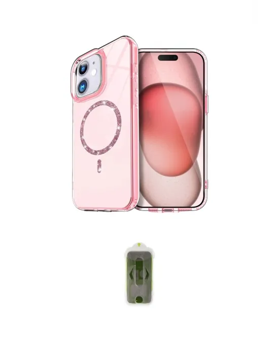 ieg™ iPhone 11 Kılıf Kıvılcım Form Prime - Siyah Joko Magic 5D Hayalet Cam