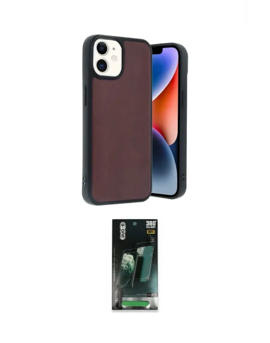 ieg™ iPhone 11 Kılıf Kıvılcım Işık Serisi - Şeffaf 360 Full Body Arka Koruyucu