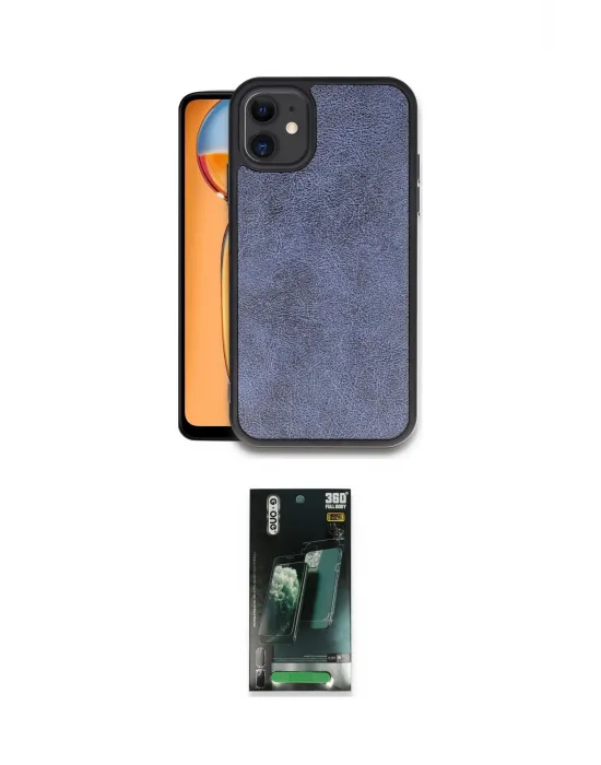 ieg™ iPhone 11 Kılıf Kıvılcım Işık Serisi - Şeffaf 360 Full Body Arka Koruyucu