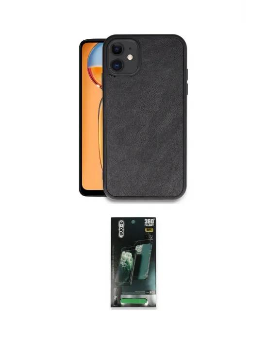 ieg™ iPhone 11 Kılıf Kıvılcım Işık Serisi - Şeffaf 360 Full Body Arka Koruyucu
