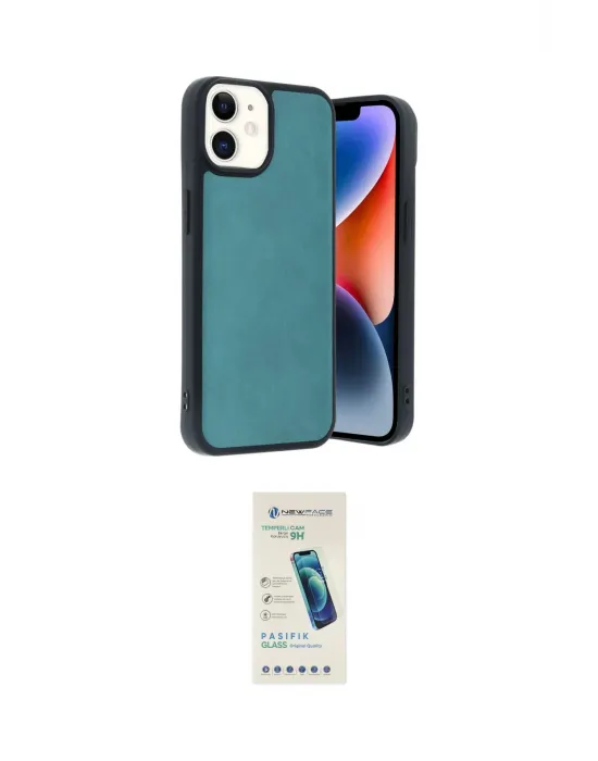ieg™ iPhone 11 Kılıf Kıvılcım Işık Serisi - Şeffaf Pasifik Cam Ekran Koruyucu