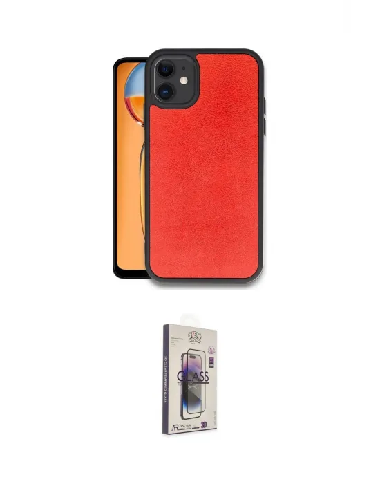 ieg™ iPhone 11 Kılıf Kıvılcım Işık Serisi - Siyah Bilvis 3D Cam Ekran Koruyucu