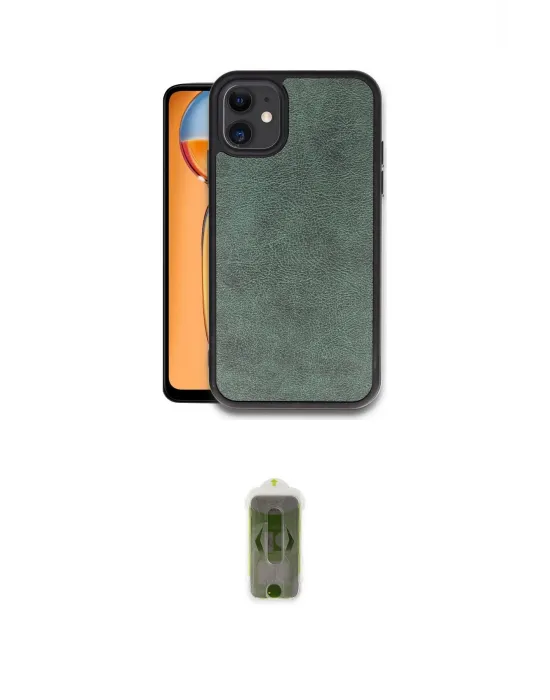 ieg™ iPhone 11 Kılıf Kıvılcım Işık Serisi - Siyah Joko Magic 5D Hayalet Cam