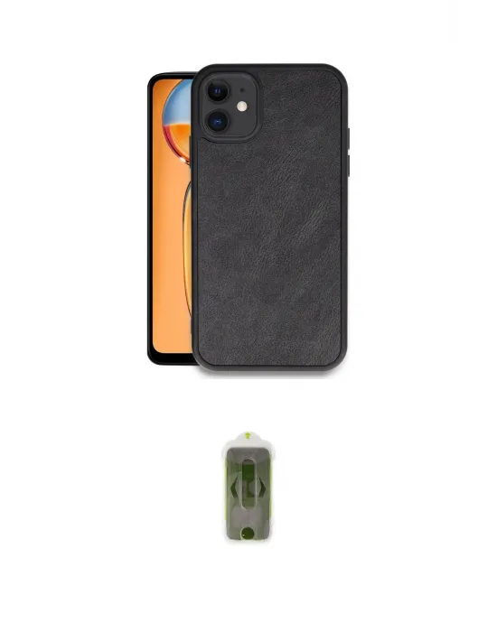 ieg™ iPhone 11 Kılıf Kıvılcım Işık Serisi - Siyah Joko Magic 5D Hayalet Cam