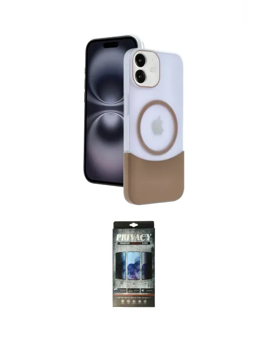 ieg™ iPhone 11 Kılıf Kozmos Form Özel Seri - Siyah 34D Hayalet Izgaralı Cam