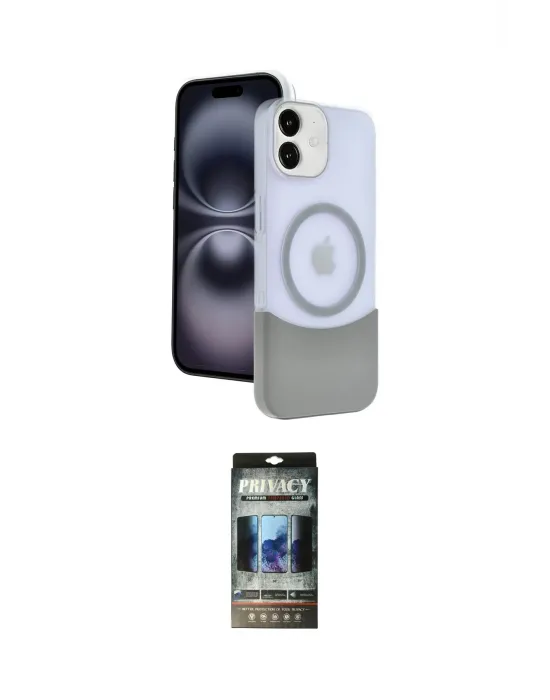 ieg™ iPhone 11 Kılıf Kozmos Form Özel Seri - Siyah 34D Hayalet Izgaralı Cam