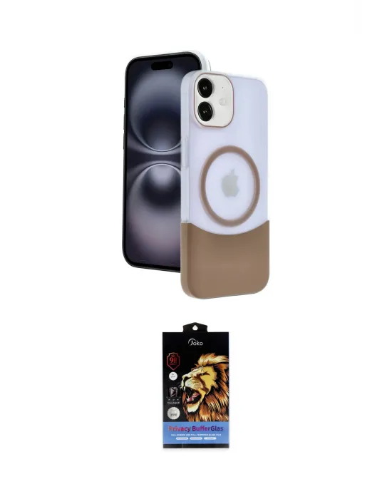 ieg™ iPhone 11 Kılıf Kozmos Form Özel Seri - Siyah Buffer Hayalet Cam Ekran Koruyucu