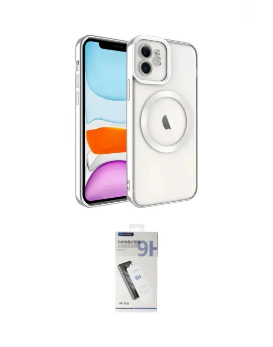 ieg™ iPhone 11 Kılıf Nova Işık Özel Seri - Şeffaf Uv Polymer Nano Ekran Koruyucu