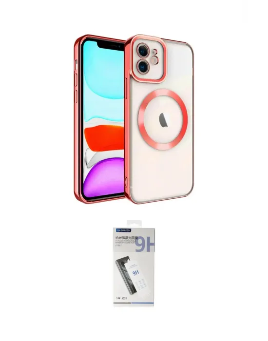 ieg™ iPhone 11 Kılıf Nova Işık Özel Seri - Şeffaf Uv Polymer Nano Ekran Koruyucu