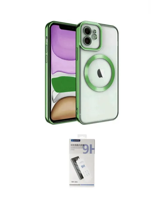ieg™ iPhone 11 Kılıf Nova Işık Özel Seri - Şeffaf Uv Polymer Nano Ekran Koruyucu