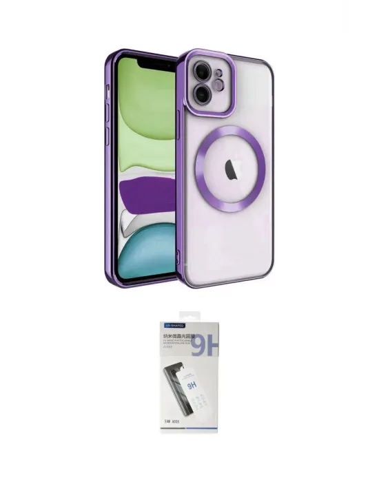 ieg™ iPhone 11 Kılıf Nova Işık Özel Seri - Şeffaf Uv Polymer Nano Ekran Koruyucu