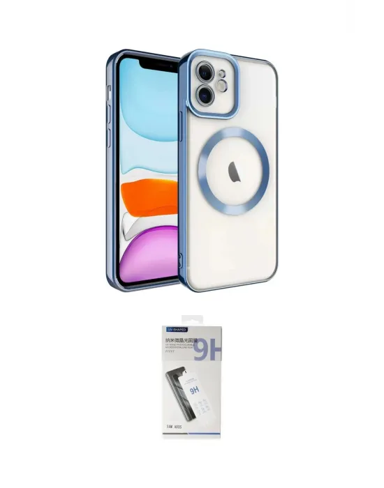 ieg™ iPhone 11 Kılıf Nova Işık Özel Seri - Şeffaf Uv Polymer Nano Ekran Koruyucu