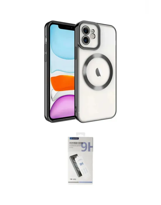 ieg™ iPhone 11 Kılıf Nova Işık Özel Seri - Şeffaf Uv Polymer Nano Ekran Koruyucu