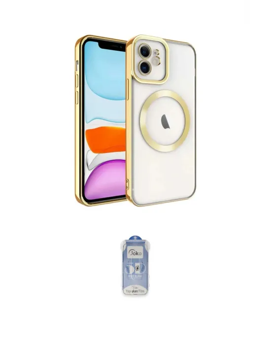 ieg™ iPhone 11 Kılıf Nova Işık Özel Seri - Siyah Joko Magic 5D Cam