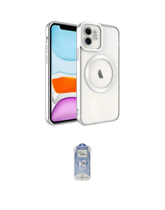 ieg™ iPhone 11 Kılıf Nova Işık Özel Seri - Siyah Joko Magic 5D Cam