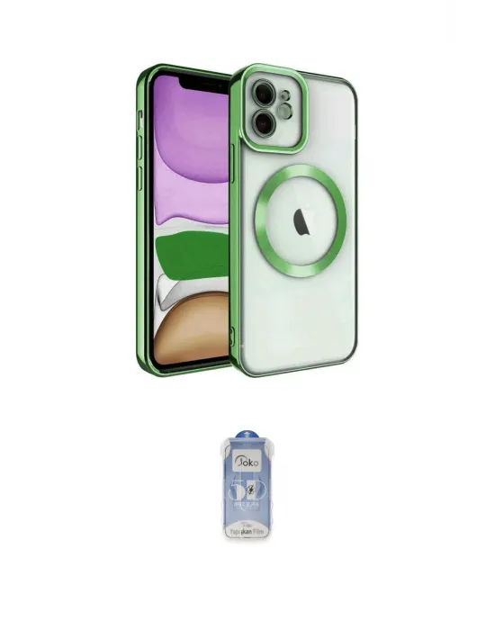 ieg™ iPhone 11 Kılıf Nova Işık Özel Seri - Siyah Joko Magic 5D Cam