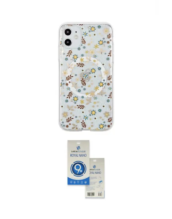 ieg™ iPhone 11 Kılıf Pusula Form - Şeffaf Royal Nano Ekran Koruyucu