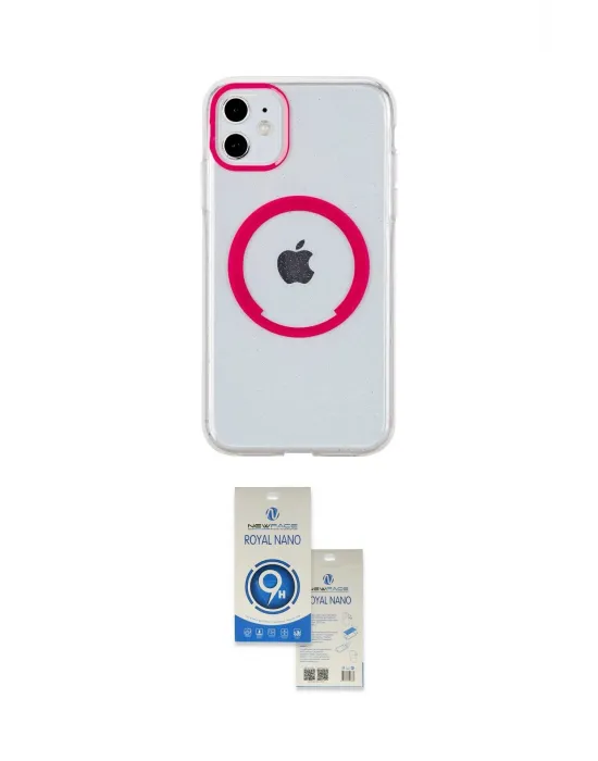 ieg™ iPhone 11 Kılıf Pusula Form - Şeffaf Royal Nano Ekran Koruyucu