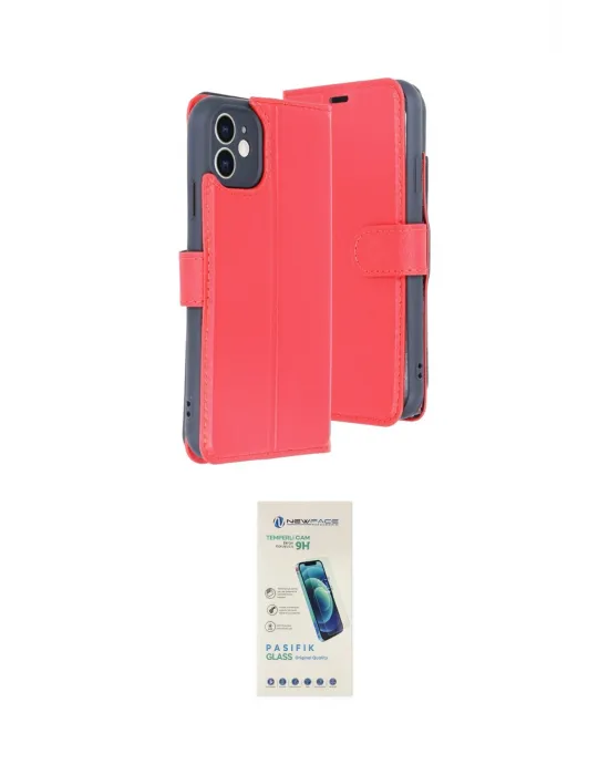 ieg™ iPhone 11 Kılıf Siluet Işık Serisi - Şeffaf Pasifik Cam Ekran Koruyucu