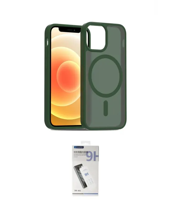 ieg™ iPhone 11 Kılıf Siluet Minimal Prime - Şeffaf Uv Polymer Nano Ekran Koruyucu