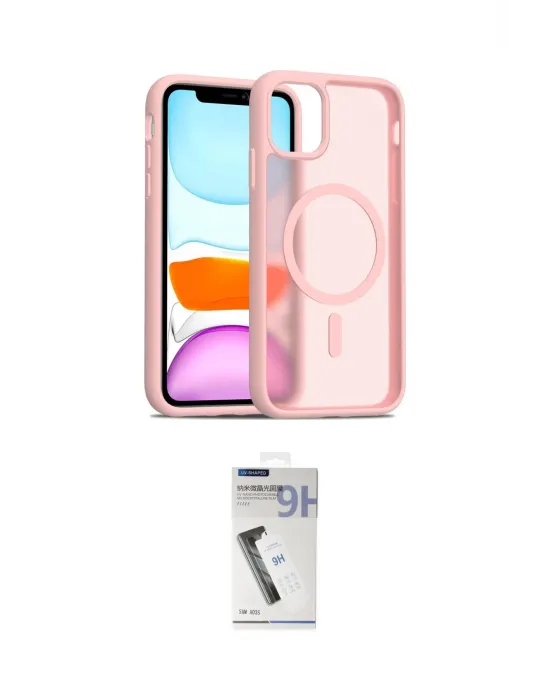 ieg™ iPhone 11 Kılıf Siluet Minimal Prime - Şeffaf Uv Polymer Nano Ekran Koruyucu