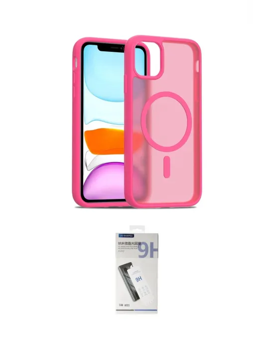 ieg™ iPhone 11 Kılıf Siluet Minimal Prime - Şeffaf Uv Polymer Nano Ekran Koruyucu