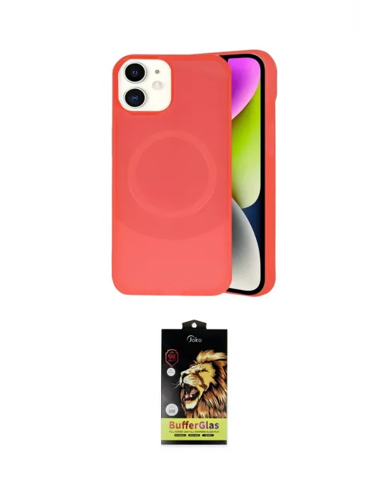 ieg™ iPhone 11 Kılıf Ufuk Serisi - Siyah Buffer Cam Ekran Koruyucu
