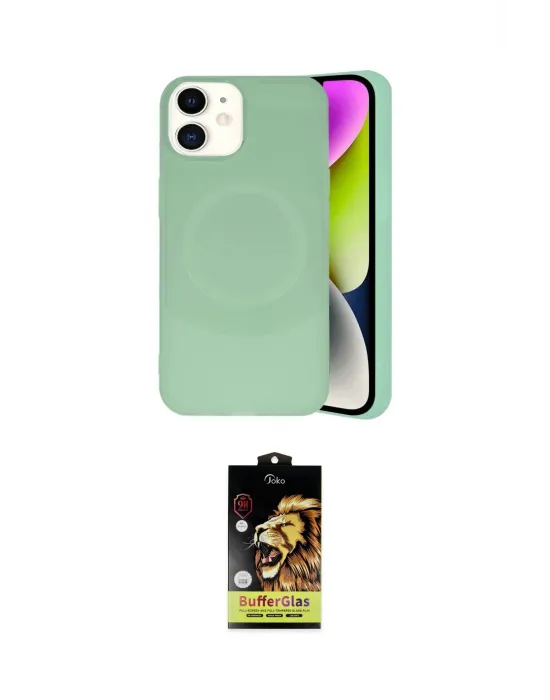 ieg™ iPhone 11 Kılıf Ufuk Serisi - Siyah Buffer Cam Ekran Koruyucu