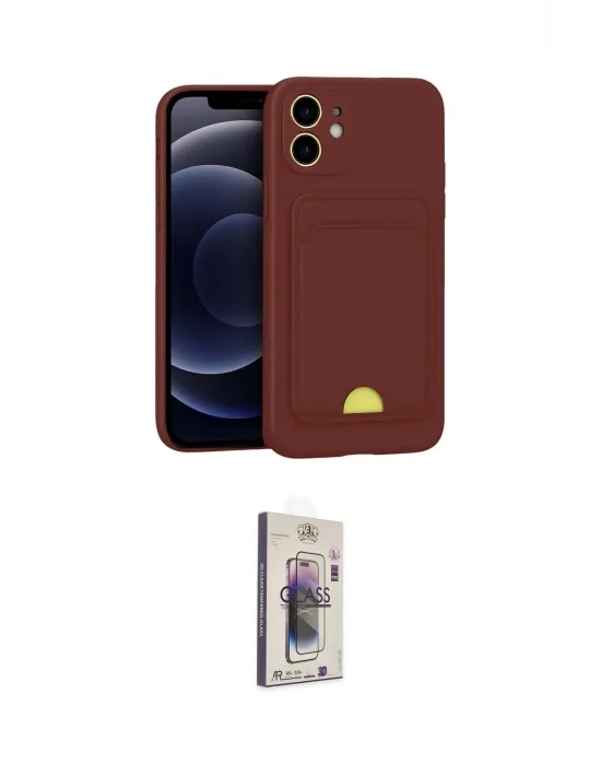 ieg™ iPhone 11 Kılıf Vadi Çizgi Prime - Siyah Bilvis 3D Cam Ekran Koruyucu