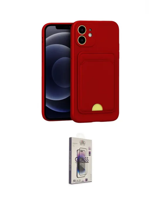 ieg™ iPhone 11 Kılıf Vadi Çizgi Prime - Siyah Bilvis 3D Cam Ekran Koruyucu