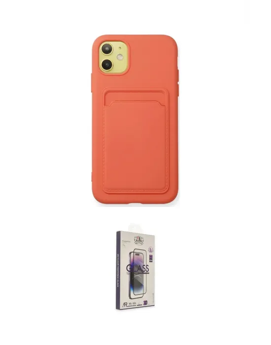 ieg™ iPhone 11 Kılıf Vadi Çizgi Prime - Siyah Bilvis 3D Cam Ekran Koruyucu