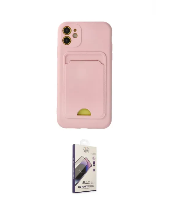 ieg™ iPhone 11 Kılıf Vadi Çizgi Prime - Siyah Bilvis 3D Mat Cam Ekran Koruyucu