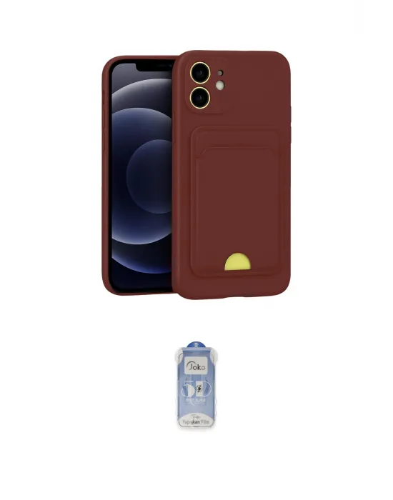 ieg™ iPhone 11 Kılıf Vadi Çizgi Prime - Siyah Joko Magic 5D Cam