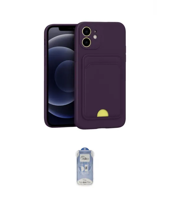 ieg™ iPhone 11 Kılıf Vadi Çizgi Prime - Siyah Joko Magic 5D Cam