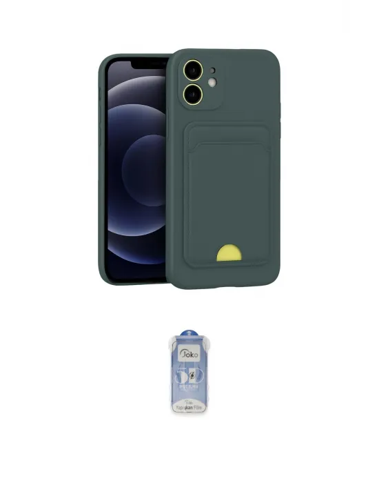 ieg™ iPhone 11 Kılıf Vadi Çizgi Prime - Siyah Joko Magic 5D Cam