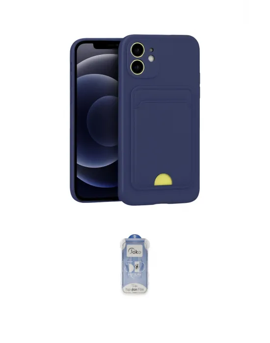 ieg™ iPhone 11 Kılıf Vadi Çizgi Prime - Siyah Joko Magic 5D Cam
