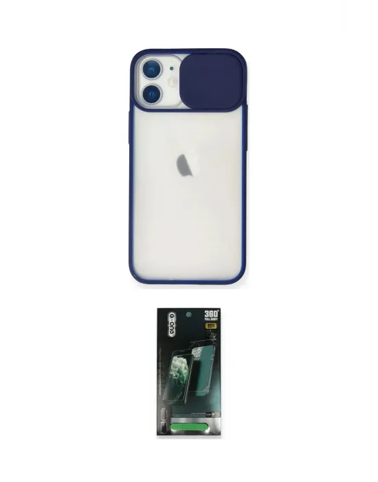 ieg™ iPhone 11 Kılıf Vadi Çizgi - Şeffaf 360 Full Body Arka Koruyucu