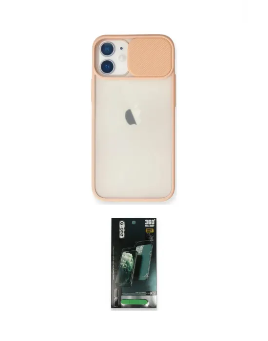 ieg™ iPhone 11 Kılıf Vadi Çizgi - Şeffaf 360 Full Body Arka Koruyucu