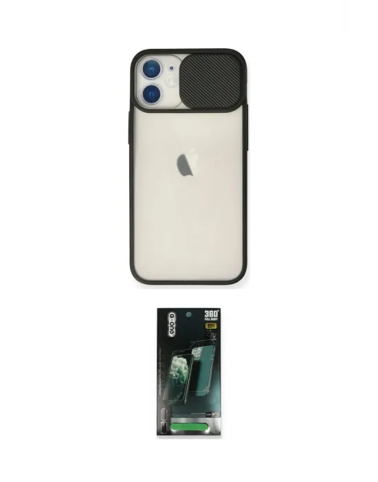 ieg™ iPhone 11 Kılıf Vadi Çizgi - Şeffaf 360 Full Body Arka Koruyucu