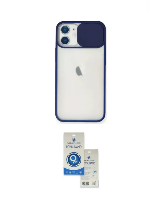 ieg™ iPhone 11 Kılıf Vadi Çizgi - Şeffaf Royal Nano Ekran Koruyucu