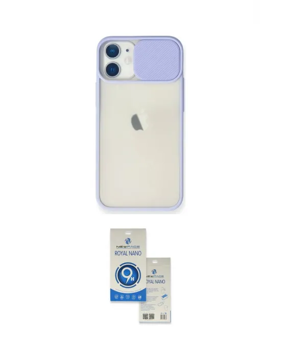 ieg™ iPhone 11 Kılıf Vadi Çizgi - Şeffaf Royal Nano Ekran Koruyucu